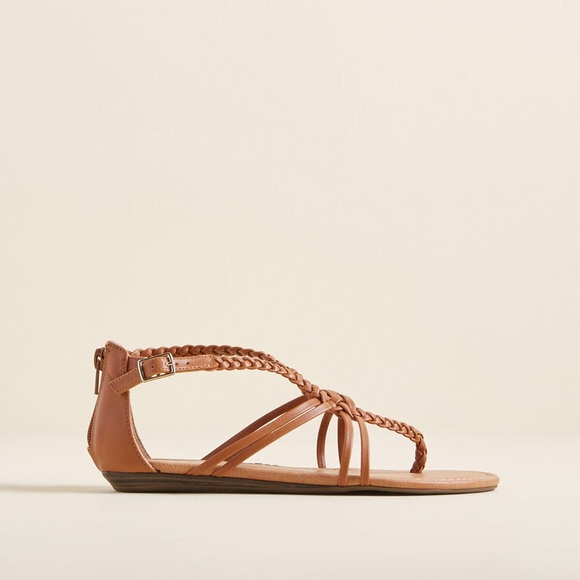 NWT Modcloth Charming Crossroads Braided Sandal - Picture 2 of 15